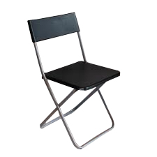 Židle konferenční plast, černá, skládací